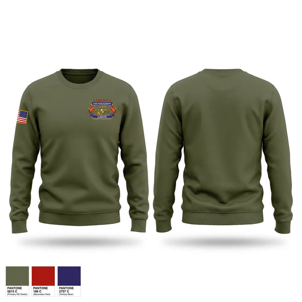 Crew Neck Sweatshirt, Liberty Christian Academy CJROTC, Marines, Teamtime, Team time, sublimation, custom sports apparel, team uniforms, spirit wear, spiritwear, sports uniforms, custom shirts, team store, custom team store, fundraiser sports, apparel fundraiser