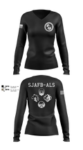 SJAFB ALS 10806757 Women's Long Sleeve V-neck Shirt - 2