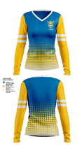 Jr Vikings 70392092 Women's Long Sleeve V-neck Shirt - 1