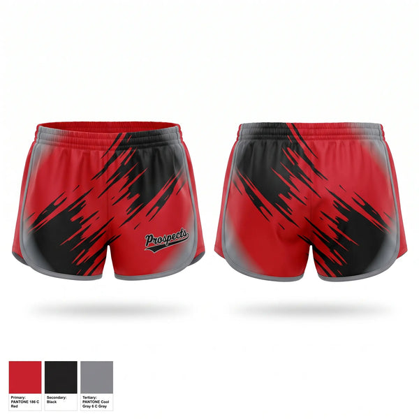 Womens Shorts, South Georgia Prospects, Baseball, Teamtime, Team time, sublimation, custom sports apparel, team uniforms, spirit wear, spiritwear, sports uniforms, custom shirts, team store, custom team store, fundraiser sports, apparel fundraiser