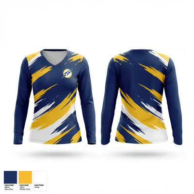 Streetsboro High School Softball 59578950 Women's Long Sleeve V-neck Shirt - 1