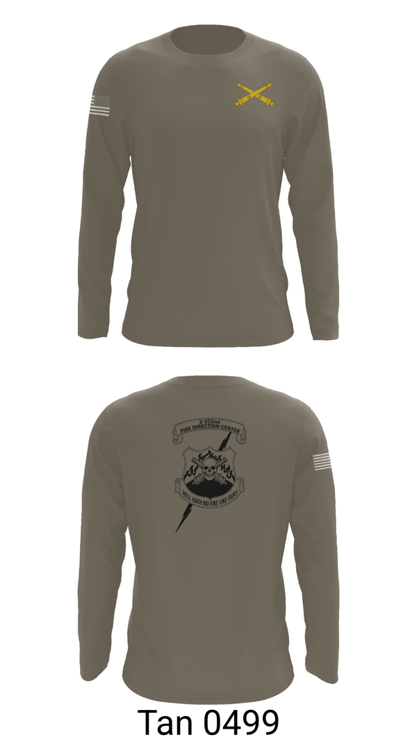Long Sleeve Performance Shirt, 2-222 FA, Army, Teamtime, Team time, sublimation, custom sports apparel, team uniforms, spirit wear, spiritwear, sports uniforms, custom shirts, team store, custom team store, fundraiser sports, apparel fundraiser
