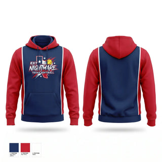 Hoodie, Etx Nightmares, Softball, Teamtime, Team time, sublimation, custom sports apparel, team uniforms, spirit wear, spiritwear, sports uniforms, custom shirts, team store, custom team store, fundraiser sports, apparel fundraiser