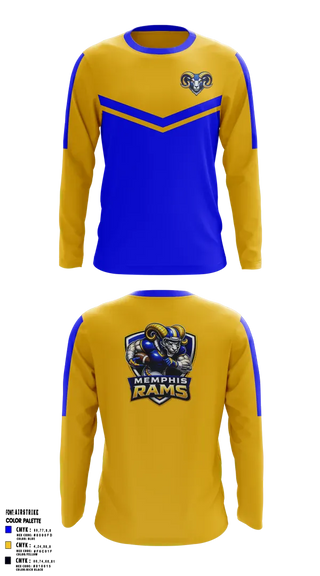 Long Sleeve Performance Shirt, Memphis Rams, , Teamtime, Team time, sublimation, custom sports apparel, team uniforms, spirit wear, spiritwear, sports uniforms, custom shirts, team store, custom team store, fundraiser sports, apparel fundraiser