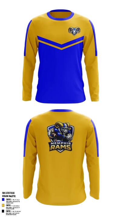 Memphis Rams 44971969 Long Sleeve Performance Shirt 3