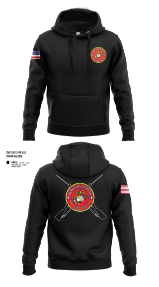 Hoodie, Ruskin Highschool MCJROTC drill team, Marines, Teamtime, Team time, sublimation, custom sports apparel, team uniforms, spirit wear, spiritwear, sports uniforms, custom shirts, team store, custom team store, fundraiser sports, apparel fundraiser