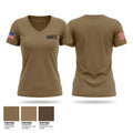 1-36 Alpha company 21386398 Women's Short Sleeve V-neck Shirt - 1
