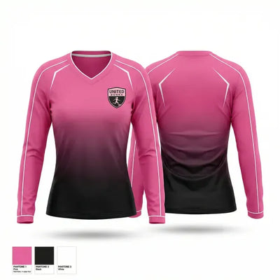 United Donna 58346109 Women's Long Sleeve V-neck Shirt - 1