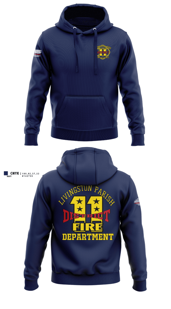 Hoodie, Livingston parish fire district 11, Fire Department, Teamtime, Team time, sublimation, custom sports apparel, team uniforms, spirit wear, spiritwear, sports uniforms, custom shirts, team store, custom team store, fundraiser sports, apparel fundraiser