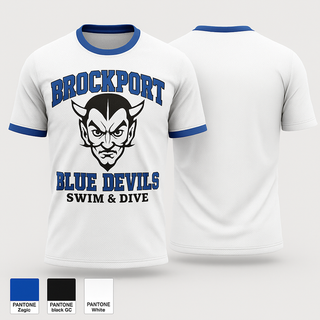 Short Sleeve Performance Shirt, Brockport Blue Devils Swim & Dive, Swimming, Teamtime, Team time, sublimation, custom sports apparel, team uniforms, spirit wear, spiritwear, sports uniforms, custom shirts, team store, custom team store, fundraiser sports, apparel fundraiser