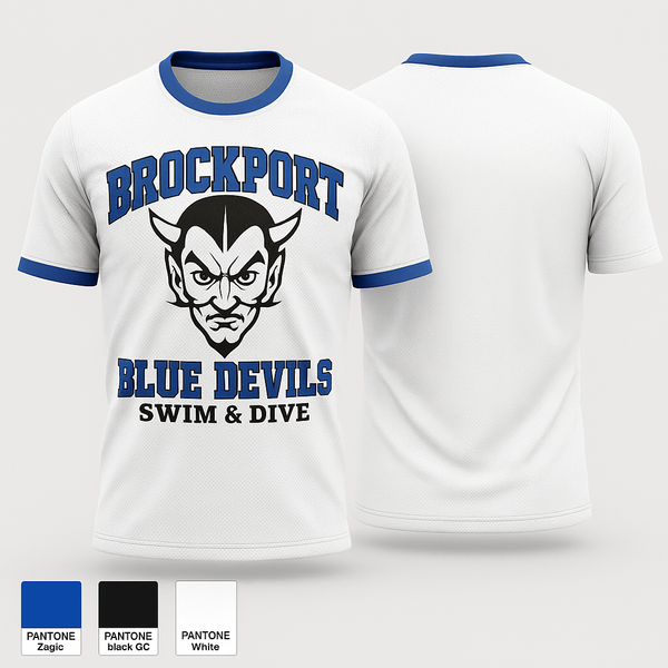 Short Sleeve Performance Shirt, Brockport Blue Devils Swim & Dive, Swimming, Teamtime, Team time, sublimation, custom sports apparel, team uniforms, spirit wear, spiritwear, sports uniforms, custom shirts, team store, custom team store, fundraiser sports, apparel fundraiser