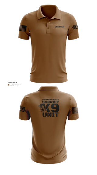 Short Sleeve Performance Polo, Chisago County K9 Unit, , Teamtime, Team time, sublimation, custom sports apparel, team uniforms, spirit wear, spiritwear, sports uniforms, custom shirts, team store, custom team store, fundraiser sports, apparel fundraiser