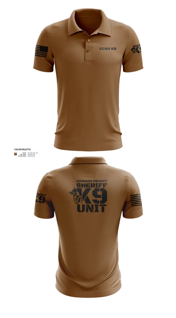 Short Sleeve Performance Polo, Chisago County K9 Unit, , Teamtime, Team time, sublimation, custom sports apparel, team uniforms, spirit wear, spiritwear, sports uniforms, custom shirts, team store, custom team store, fundraiser sports, apparel fundraiser