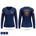 Massie Township Fire Department 27584076 Women's Long Sleeve V-neck Shirt - 1