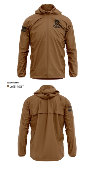 Windbreaker, D Co 1-69 IN, National Guard, Teamtime, Team time, sublimation, custom sports apparel, team uniforms, spirit wear, spiritwear, sports uniforms, custom shirts, team store, custom team store, fundraiser sports, apparel fundraiser