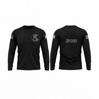 Long Sleeve Performance Shirt, Troy Police Special Operations, Police, Teamtime, Team time, sublimation, custom sports apparel, team uniforms, spirit wear, spiritwear, sports uniforms, custom shirts, team store, custom team store, fundraiser sports, apparel fundraiser