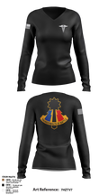 194th AR BDE HRT Medics 51125507 Women's Long Sleeve V-neck Shirt - 3