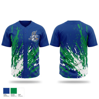 Full Button Baseball Jersey, Yard Goats, Baseball, Teamtime, Team time, sublimation, custom sports apparel, team uniforms, spirit wear, spiritwear, sports uniforms, custom shirts, team store, custom team store, fundraiser sports, apparel fundraiser