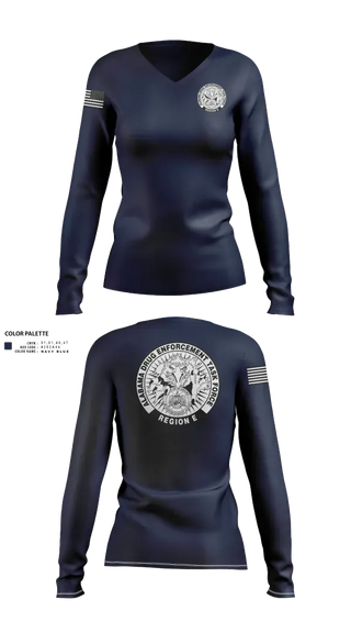 Womens Long Sleeve Vneck Shirt, Alabama Drug Enforcement Task Force, Police, Teamtime, Team time, sublimation, custom sports apparel, team uniforms, spirit wear, spiritwear, sports uniforms, custom shirts, team store, custom team store, fundraiser sports, apparel fundraiser