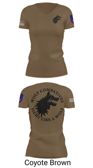 Womens Short Sleeve Vneck Shirt, Wolf Combatives, Army, Teamtime, Team time, sublimation, custom sports apparel, team uniforms, spirit wear, spiritwear, sports uniforms, custom shirts, team store, custom team store, fundraiser sports, apparel fundraiser