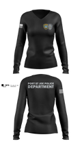 Port St. Joe Police Department Women's Long Sleeve V-neck Shirt - 4
