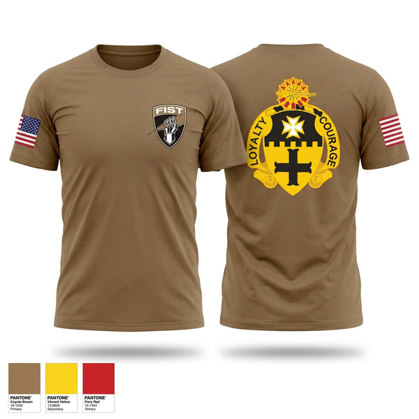 Old School Cotton Feel Shirt, 1-5 FIST, Army, Teamtime, Team time, sublimation, custom sports apparel, team uniforms, spirit wear, spiritwear, sports uniforms, custom shirts, team store, custom team store, fundraiser sports, apparel fundraiser