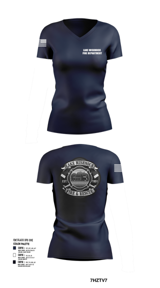Womens Short Sleeve Vneck Shirt, Lake Mishnock Fire Department, , Teamtime, Team time, sublimation, custom sports apparel, team uniforms, spirit wear, spiritwear, sports uniforms, custom shirts, team store, custom team store, fundraiser sports, apparel fundraiser