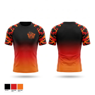 Short Sleeve Rash Guard Shirt, The Forge Wrestling Club, Wrestling, Teamtime, Team time, sublimation, custom sports apparel, team uniforms, spirit wear, spiritwear, sports uniforms, custom shirts, team store, custom team store, fundraiser sports, apparel fundraiser
