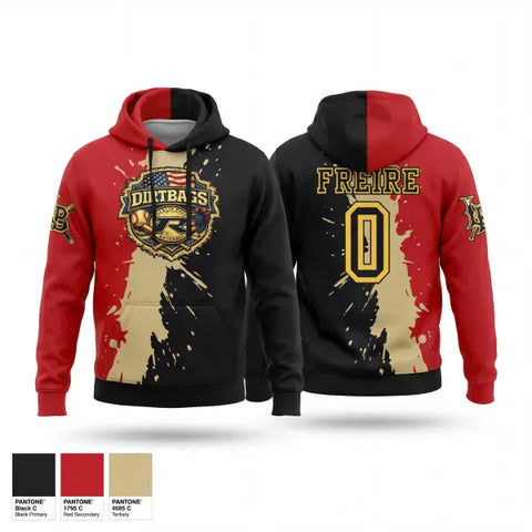 Hoodie, Dirtbags, Baseball, Teamtime, Team time, sublimation, custom sports apparel, team uniforms, spirit wear, spiritwear, sports uniforms, custom shirts, team store, custom team store, fundraiser sports, apparel fundraiser