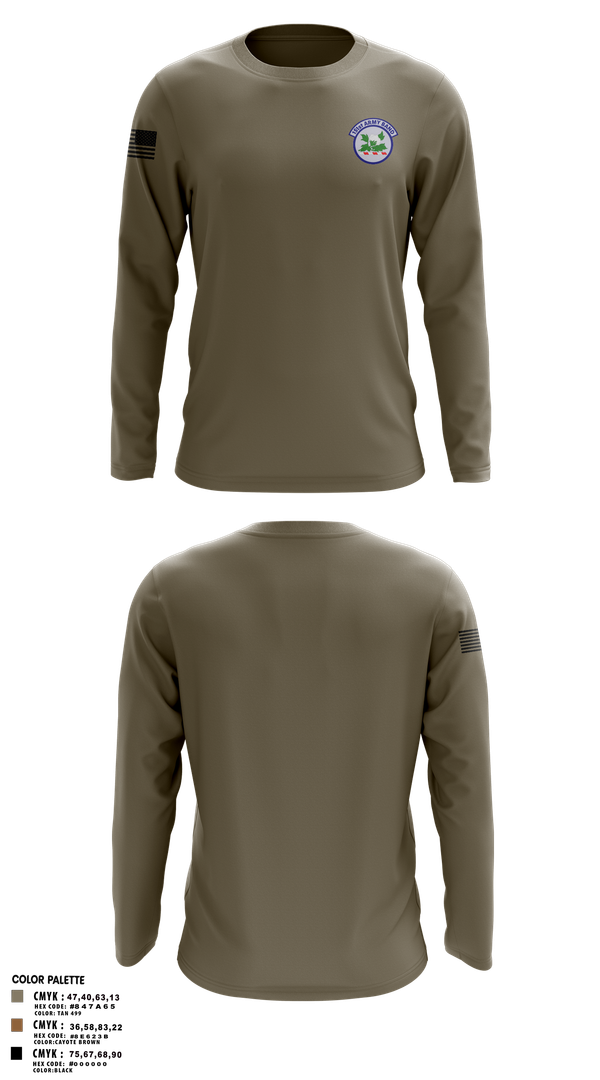 Long Sleeve Performance Shirt, 151st Army Band, , Teamtime, Team time, sublimation, custom sports apparel, team uniforms, spirit wear, spiritwear, sports uniforms, custom shirts, team store, custom team store, fundraiser sports, apparel fundraiser