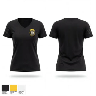 Womens Short Sleeve Vneck Shirt, Auburn Police Department, Police, Teamtime, Team time, sublimation, custom sports apparel, team uniforms, spirit wear, spiritwear, sports uniforms, custom shirts, team store, custom team store, fundraiser sports, apparel fundraiser
