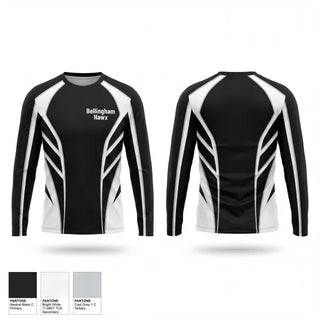 Long Sleeve Performance Shirt, Bellingham Hawx, Men's Lacrosse, Teamtime, Team time, sublimation, custom sports apparel, team uniforms, spirit wear, spiritwear, sports uniforms, custom shirts, team store, custom team store, fundraiser sports, apparel fundraiser
