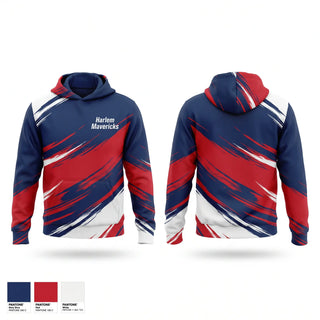 Hoodie, Harlem Mavericks, Baseball, Teamtime, Team time, sublimation, custom sports apparel, team uniforms, spirit wear, spiritwear, sports uniforms, custom shirts, team store, custom team store, fundraiser sports, apparel fundraiser
