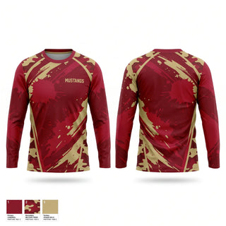Long Sleeve Performance Shirt, Mustangs, , Teamtime, Team time, sublimation, custom sports apparel, team uniforms, spirit wear, spiritwear, sports uniforms, custom shirts, team store, custom team store, fundraiser sports, apparel fundraiser