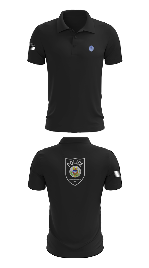 Short Sleeve Performance Polo, Ellwood city police, Police, Teamtime, Team time, sublimation, custom sports apparel, team uniforms, spirit wear, spiritwear, sports uniforms, custom shirts, team store, custom team store, fundraiser sports, apparel fundraiser