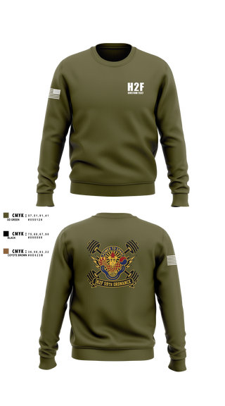 Crew Neck Sweatshirt, 59th ORD BDE, Army, Teamtime, Team time, sublimation, custom sports apparel, team uniforms, spirit wear, spiritwear, sports uniforms, custom shirts, team store, custom team store, fundraiser sports, apparel fundraiser