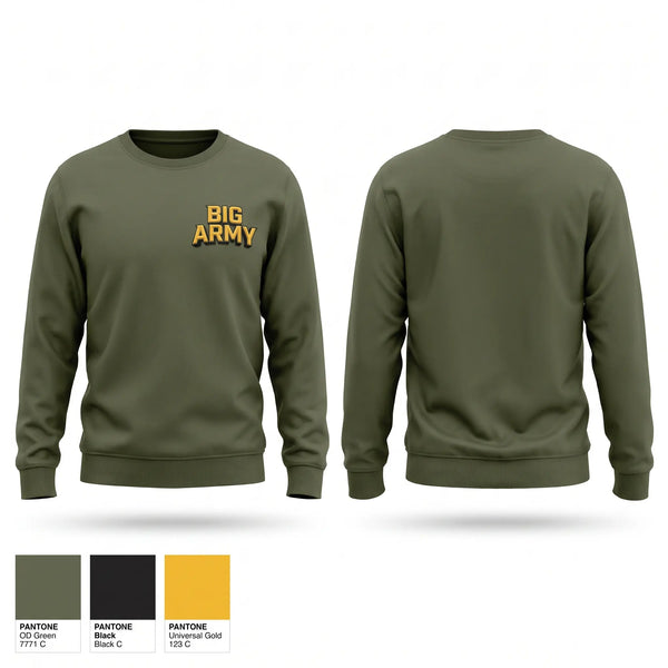 Crew Neck Sweatshirt, BIG ARMY, , Teamtime, Team time, sublimation, custom sports apparel, team uniforms, spirit wear, spiritwear, sports uniforms, custom shirts, team store, custom team store, fundraiser sports, apparel fundraiser
