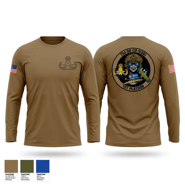 Long Sleeve Performance Shirt, 1PLT 754th OD CO (EOD), Army, Teamtime, Team time, sublimation, custom sports apparel, team uniforms, spirit wear, spiritwear, sports uniforms, custom shirts, team store, custom team store, fundraiser sports, apparel fundraiser