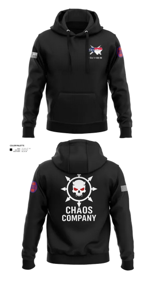 Hoodie, C. Co. 1-120 3rd PLT, Army, Teamtime, Team time, sublimation, custom sports apparel, team uniforms, spirit wear, spiritwear, sports uniforms, custom shirts, team store, custom team store, fundraiser sports, apparel fundraiser