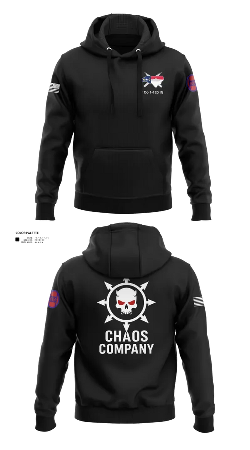Hoodie, C. Co. 1-120 3rd PLT, Army, Teamtime, Team time, sublimation, custom sports apparel, team uniforms, spirit wear, spiritwear, sports uniforms, custom shirts, team store, custom team store, fundraiser sports, apparel fundraiser