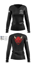 D Co 3-47 75831418 Women's Long Sleeve V-neck Shirt - 100