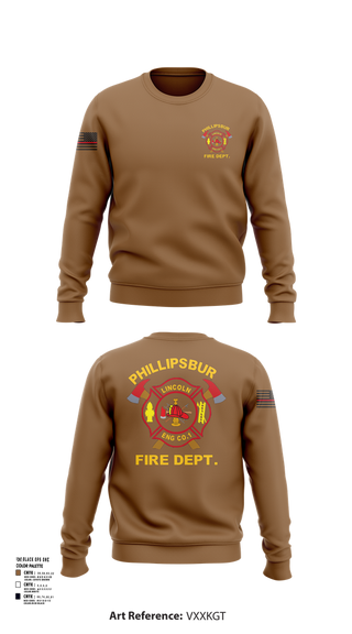 Crew Neck Sweatshirt, PHILLIPSBURG FIRE DEPARTMENT, , Teamtime, Team time, sublimation, custom sports apparel, team uniforms, spirit wear, spiritwear, sports uniforms, custom shirts, team store, custom team store, fundraiser sports, apparel fundraiser