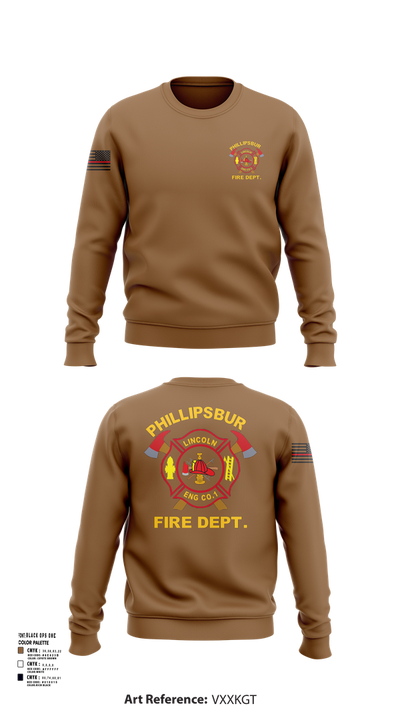 PHILLIPSBURG FIRE DEPARTMENT 39354124 Crew Neck Sweatshirt - 101