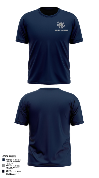 Mel Ott Panthers 8799044 Short Sleeve Performance Shirt - 2