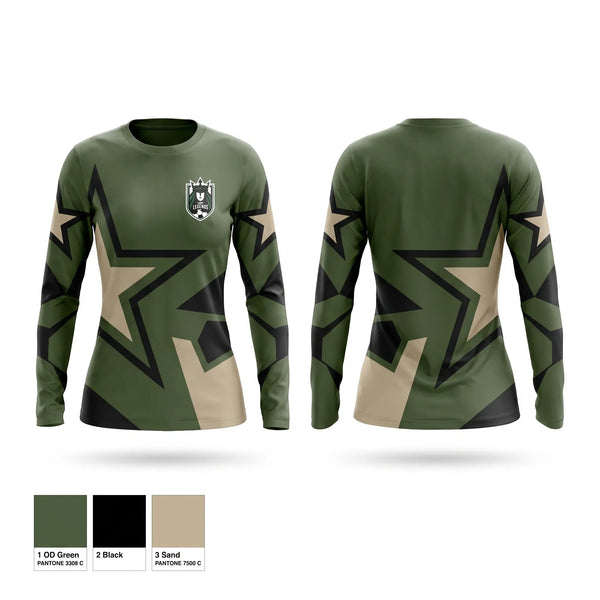 Long Sleeve Performance Shirt, Lady Legends, Women's Soccer, Teamtime, Team time, sublimation, custom sports apparel, team uniforms, spirit wear, spiritwear, sports uniforms, custom shirts, team store, custom team store, fundraiser sports, apparel fundraiser