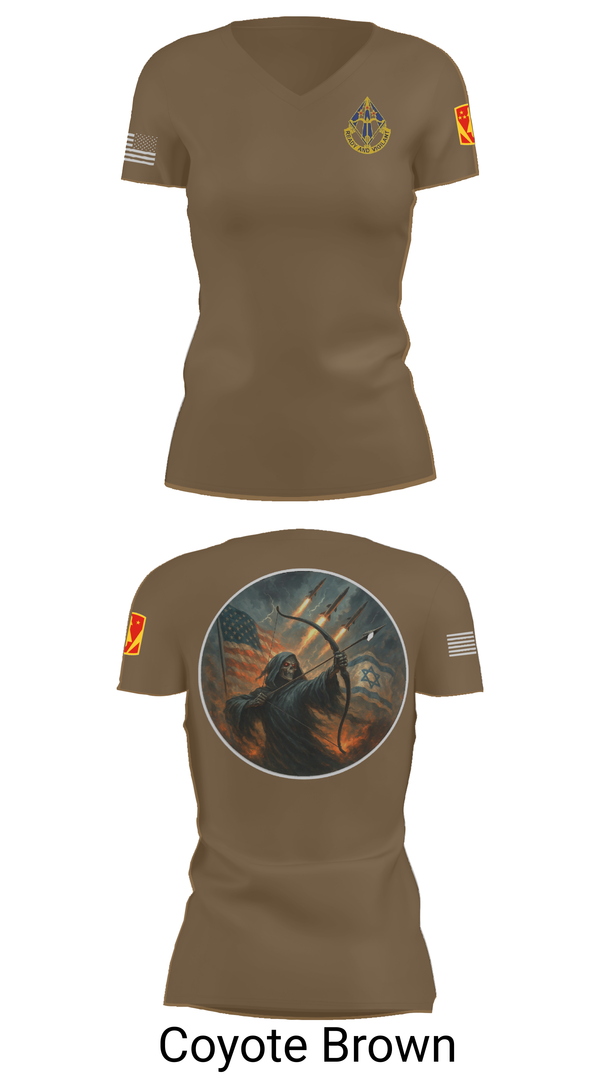 Womens Short Sleeve Vneck Shirt, HHB, 31st ADA BDE, , Teamtime, Team time, sublimation, custom sports apparel, team uniforms, spirit wear, spiritwear, sports uniforms, custom shirts, team store, custom team store, fundraiser sports, apparel fundraiser