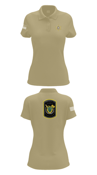 Womens Short Sleeve Performance Polo, C.C.S.O. CERT, , Teamtime, Team time, sublimation, custom sports apparel, team uniforms, spirit wear, spiritwear, sports uniforms, custom shirts, team store, custom team store, fundraiser sports, apparel fundraiser