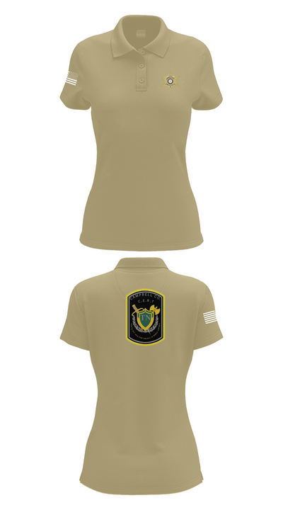 C.C.S.O. CERT 25474985 Women's Short Sleeve Performance Polo  - 90