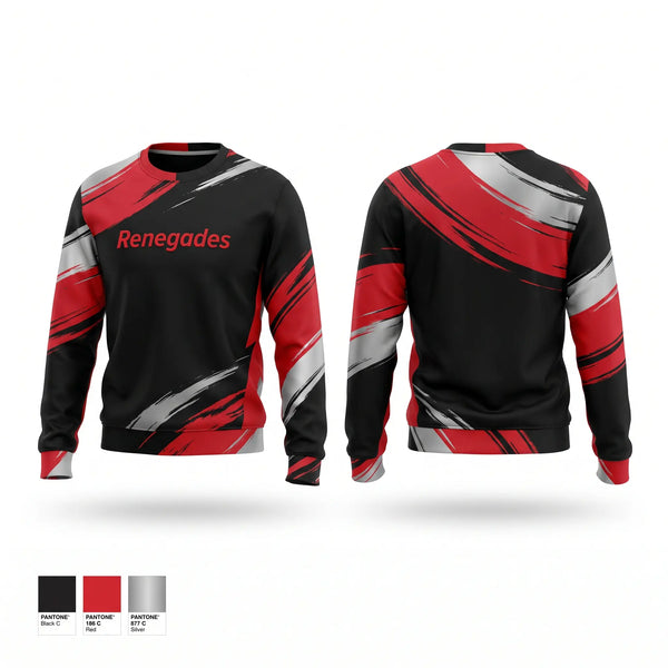 Crew Neck Sweatshirt, Renegades, Softball, Teamtime, Team time, sublimation, custom sports apparel, team uniforms, spirit wear, spiritwear, sports uniforms, custom shirts, team store, custom team store, fundraiser sports, apparel fundraiser