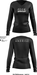 FearLifestyle 46237341 Women's Long Sleeve V-neck Shirt - 104